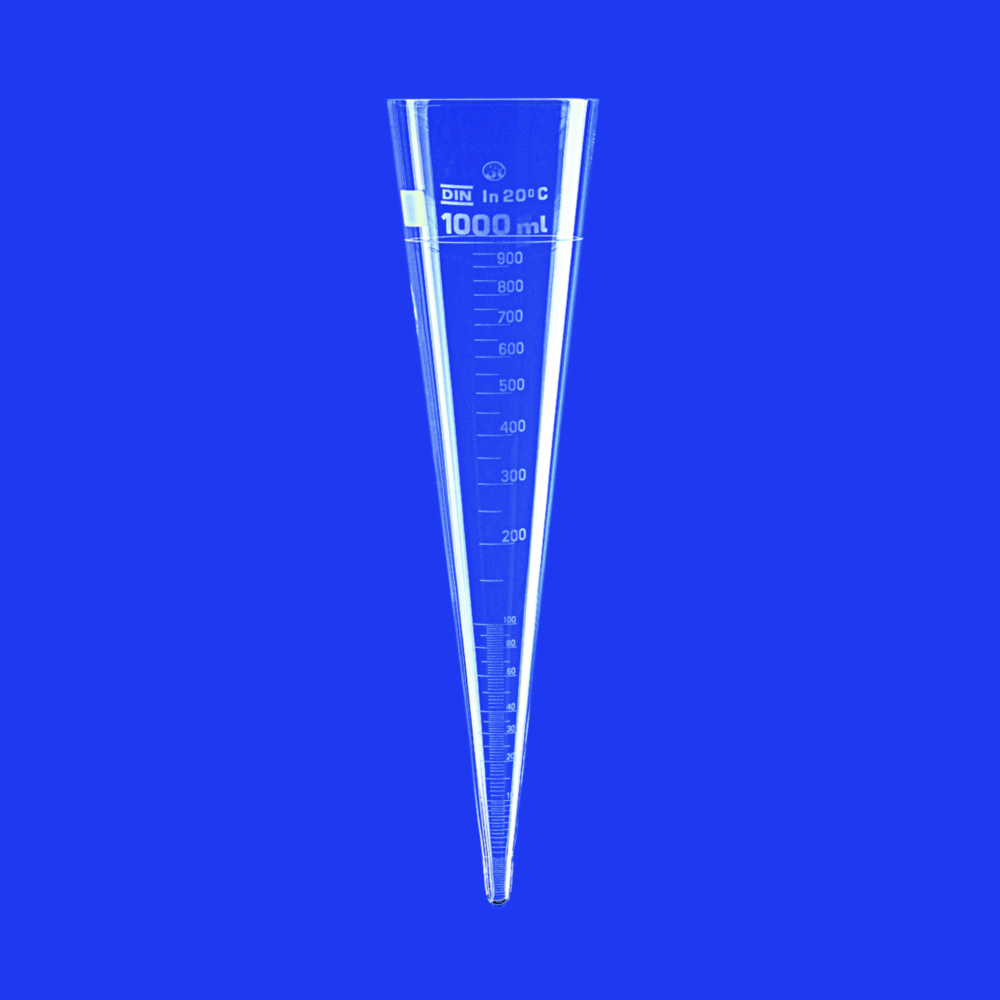 Sedimentiergefäss nach Imhoff, Borosilikatglas 3.3