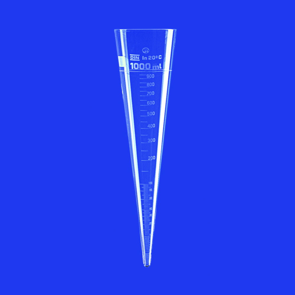 Sedimentiergefäss nach Imhoff, Borosilikatglas 3.3
