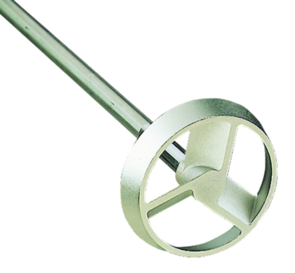 Turbinenrührer, 3 Flügel mit Leitring, Edelstahl 1.4305