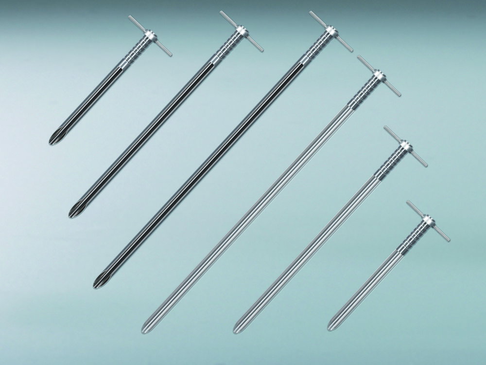 Pigmentstecher, Edelstahl V4A (1.4404), mit vierteloffener Nut