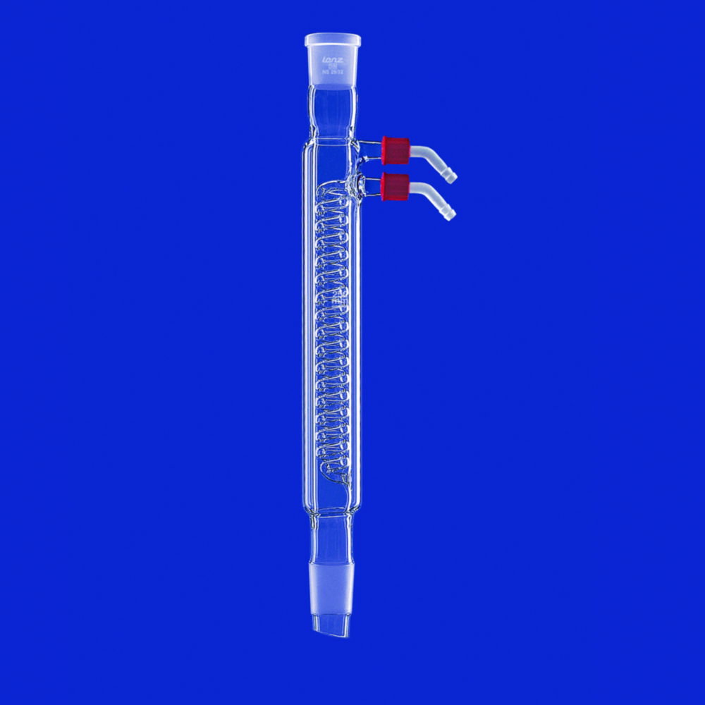 Intensivkühler, DURAN®-Rohr, mit Kunststoff-Oliven