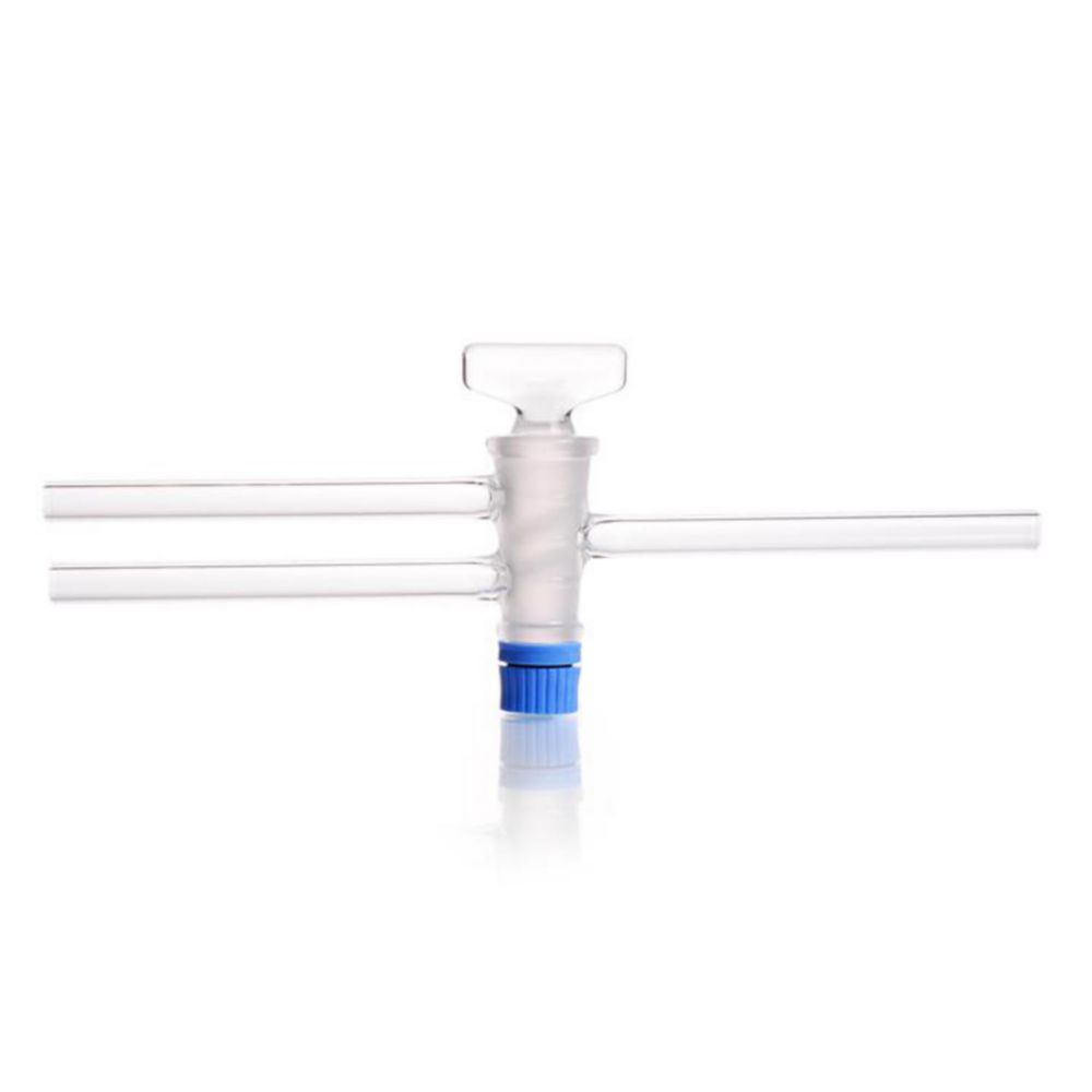 Patenthahn kompl. mit SBW-Küken Bohrung 2,5 mm, NS 14,5/22 DURAN