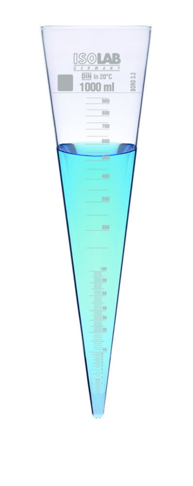 Sedimentiergefäße nach Imhoff, Borosilikatglas 3.3
