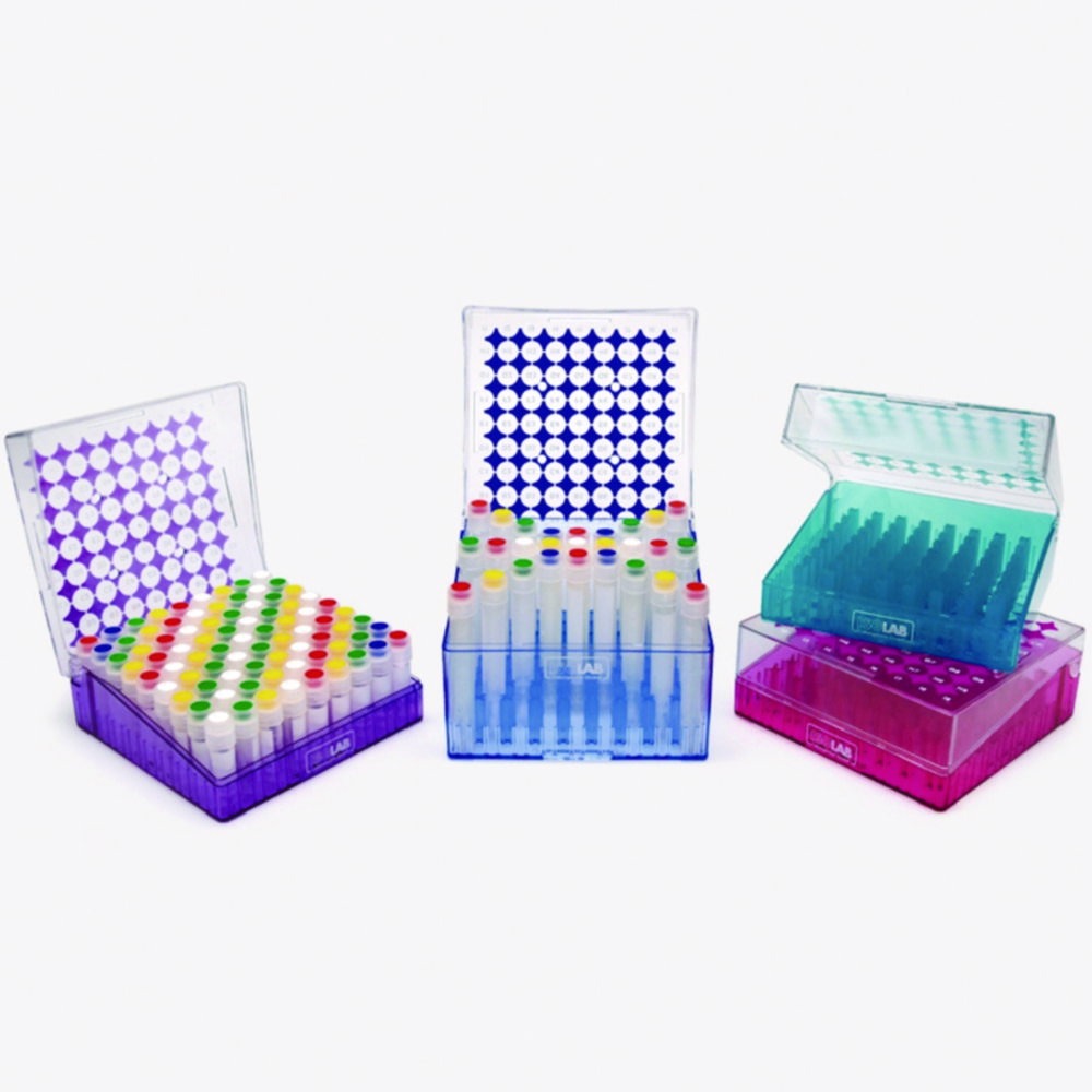 Kryoboxen, PC, für Mikrozentrifugenröhrchen