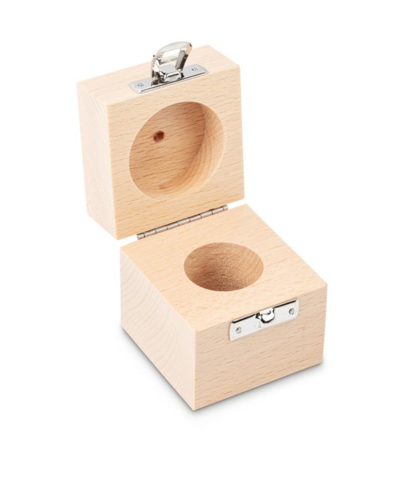 Holz-Etui für 200g Gewicht für E1/E2/F1/F2/M1/M2/M3 für runde Einzelgewichte