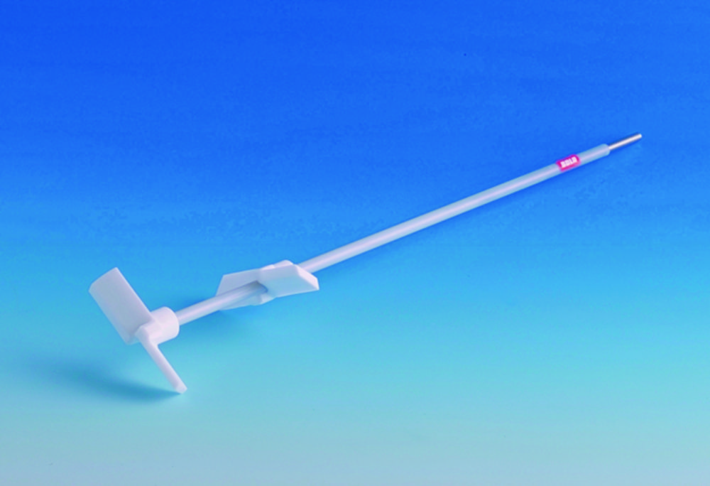 Doppelflügel-Rührwelle 600 mm 8 mm Welle, a.-DM 80x12 mm, PTFE