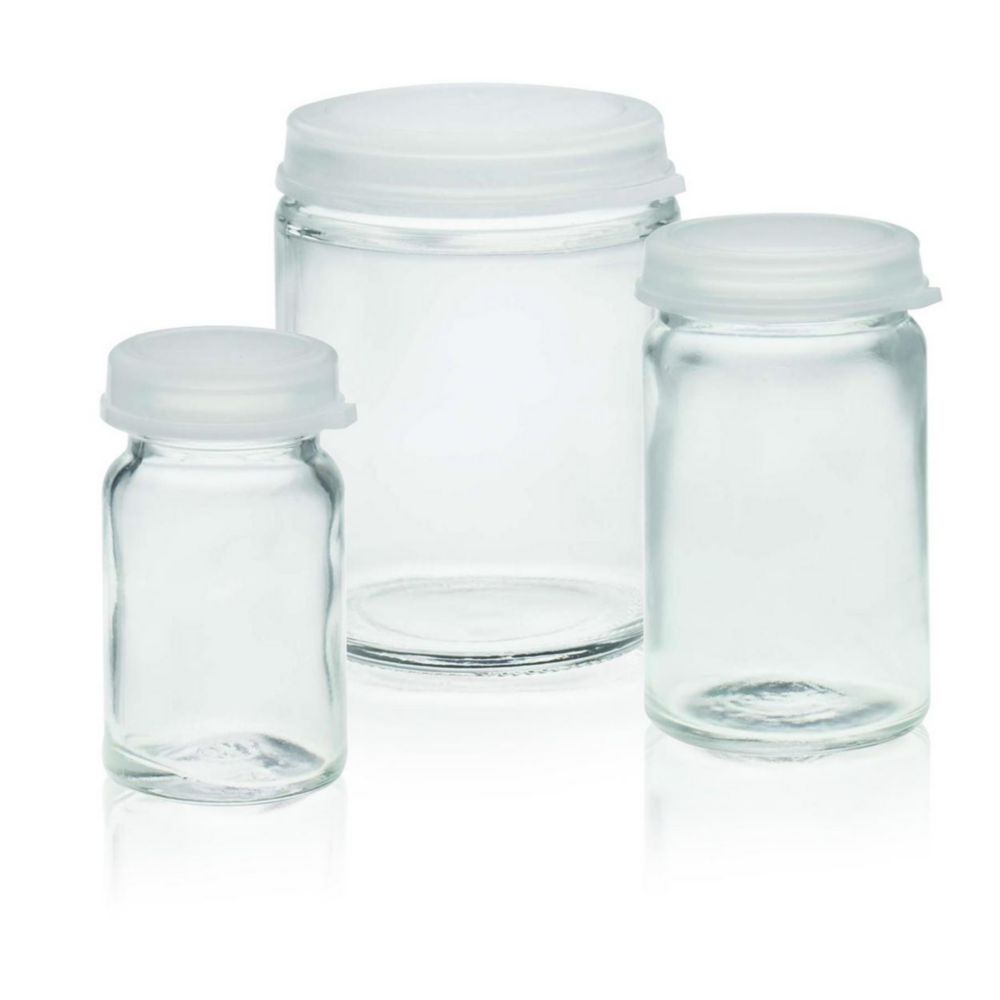 WHEATON-Probenfläschchen 4 ml Klarglas, mit Schnappdeckel (225532), Gr.22 Typ III, Ø23mmxH27mm, VE=144