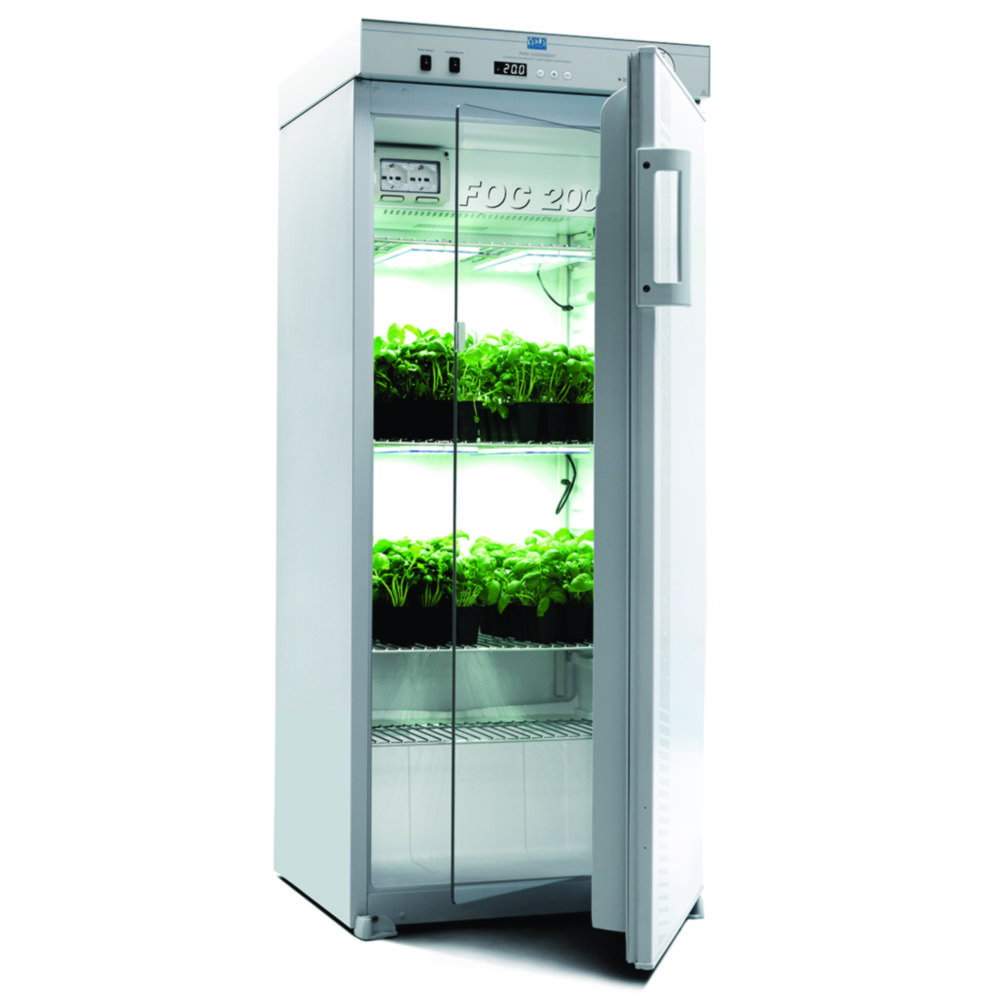 Kühlbrutschrank FOC IL, mit transparenter Innentür und beleuchteten Einlegeböden