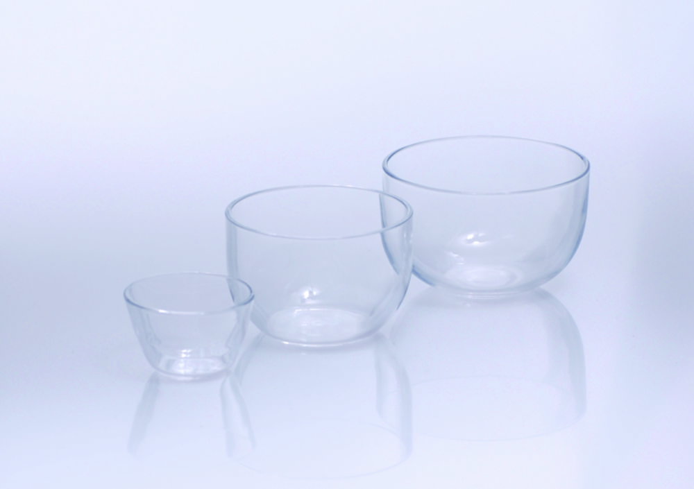 Tiegel, Quarzglas, mittelhoch