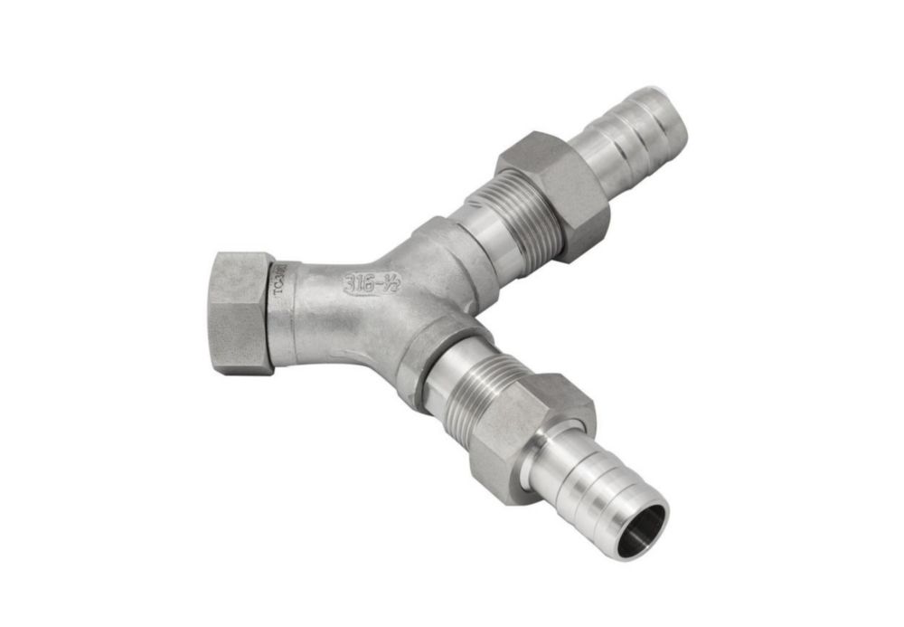 2fach-Verteiler G 3/4? mit Schlaucholiven für Schlauch 3/4? l.W.