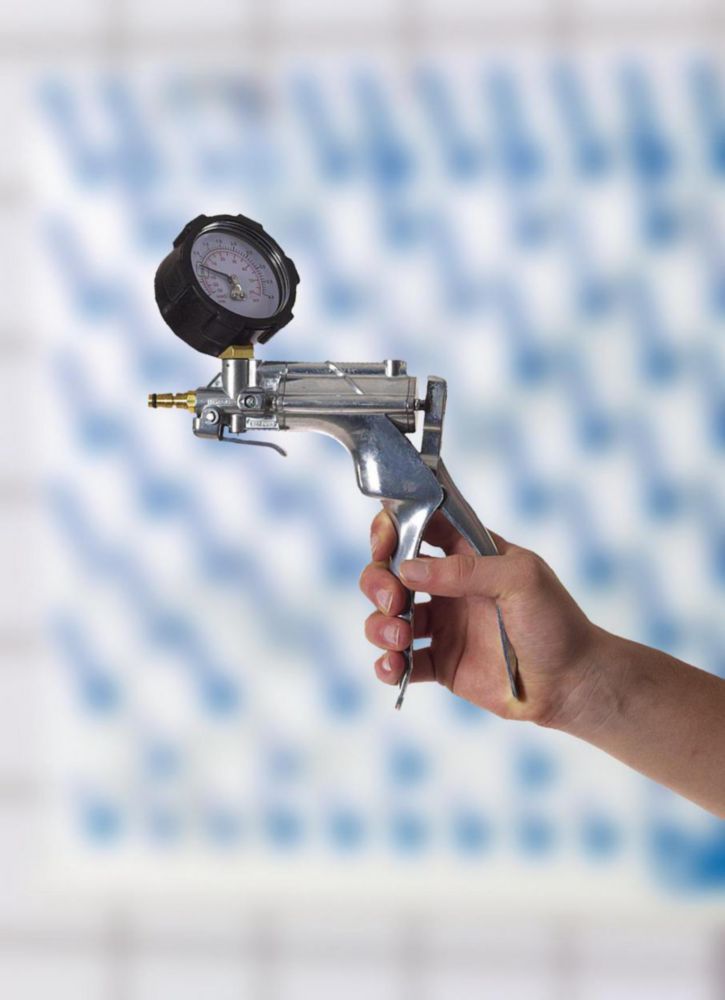 Druck u.-Vakuumpumpe VacuMan Alu, mit Manometer