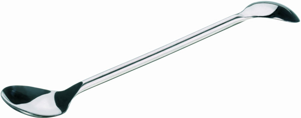 Doppellöffel, rostfrei, 120 mm, steif, runder Stiel