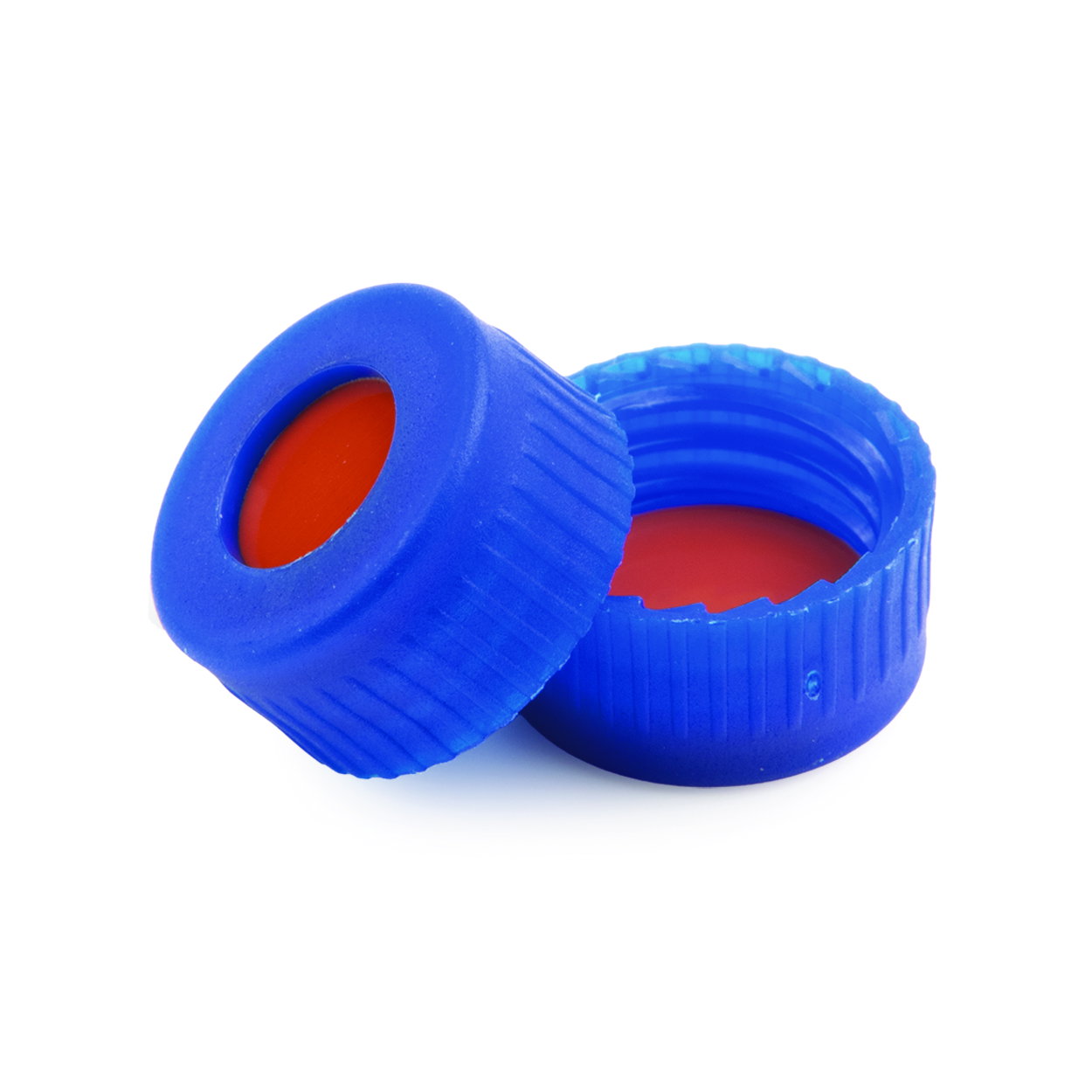 LLG-PP Ultrabond Schraubverschlüsse ND9 | Farbe: blau, Mit Loch: Ja, Ø Loch: 6 mm