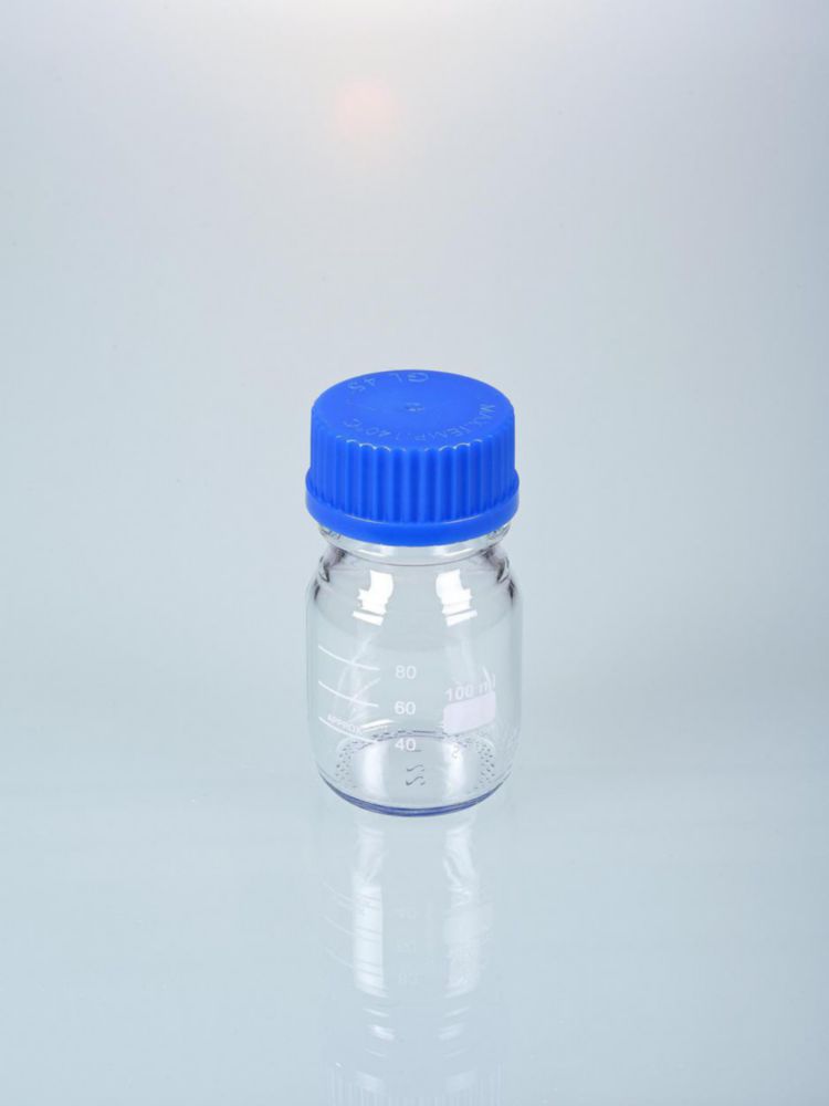 Probenflasche 100 ml Glas, mit Verschluß (GL 45) für Probensammler UniSampler
