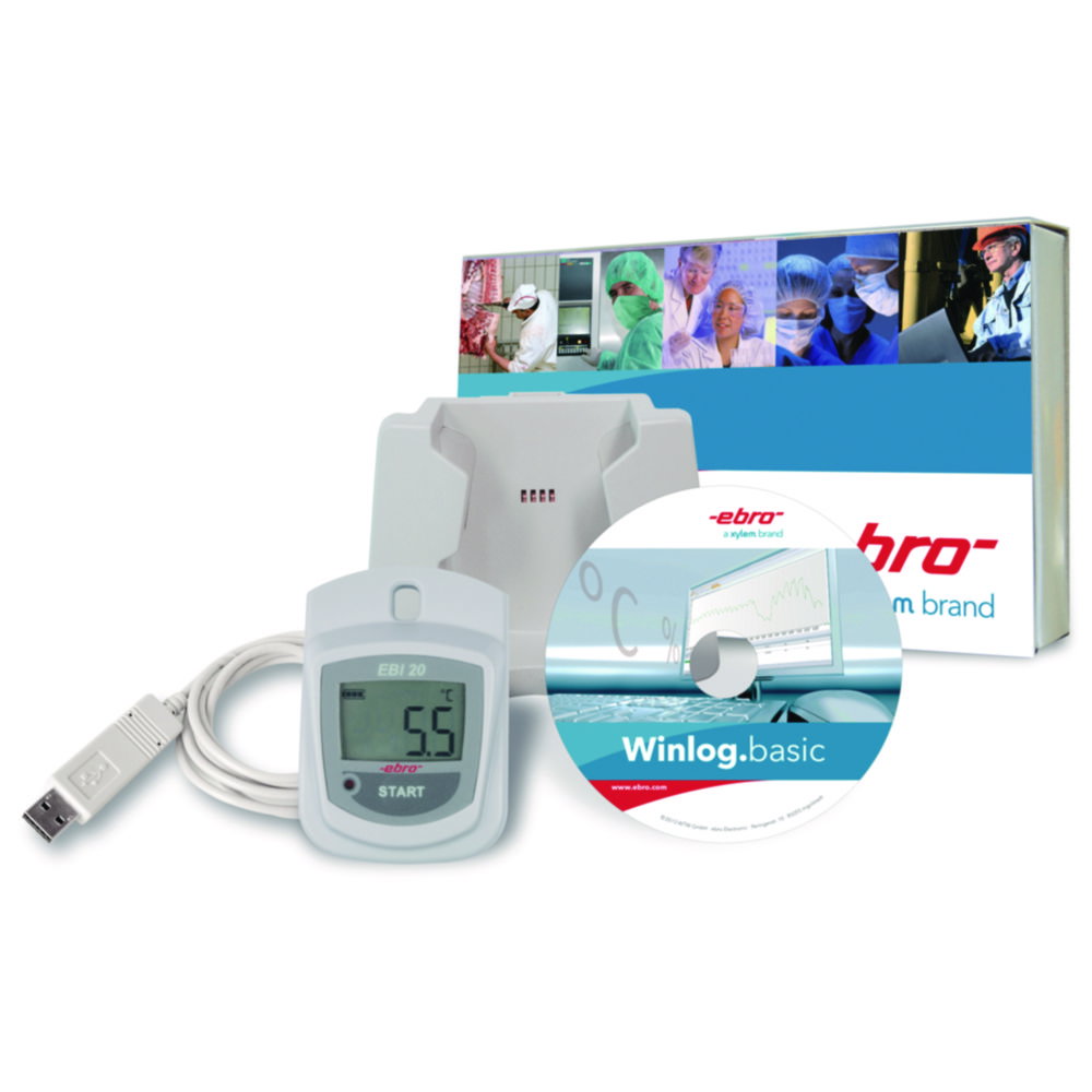 Datenlogger mit internem Temperaturfühler EBI 20-T1-Set