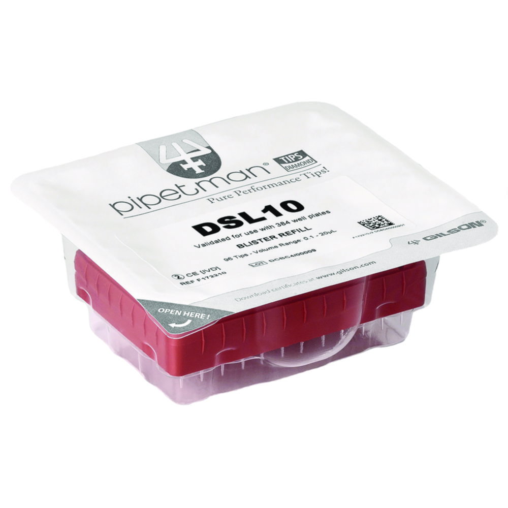 Pipettenspitzen PIPETMAN® DIAMOND Tips für Pipettierroboter PIPETMAX®, Blister Refill