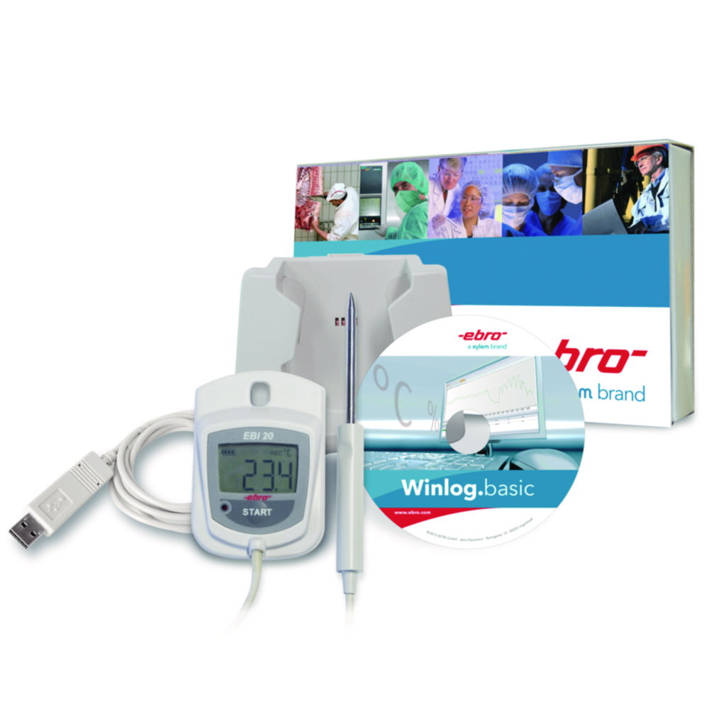 Datenlogger mit externem Temperaturfühler EBI 20-TE1-Set