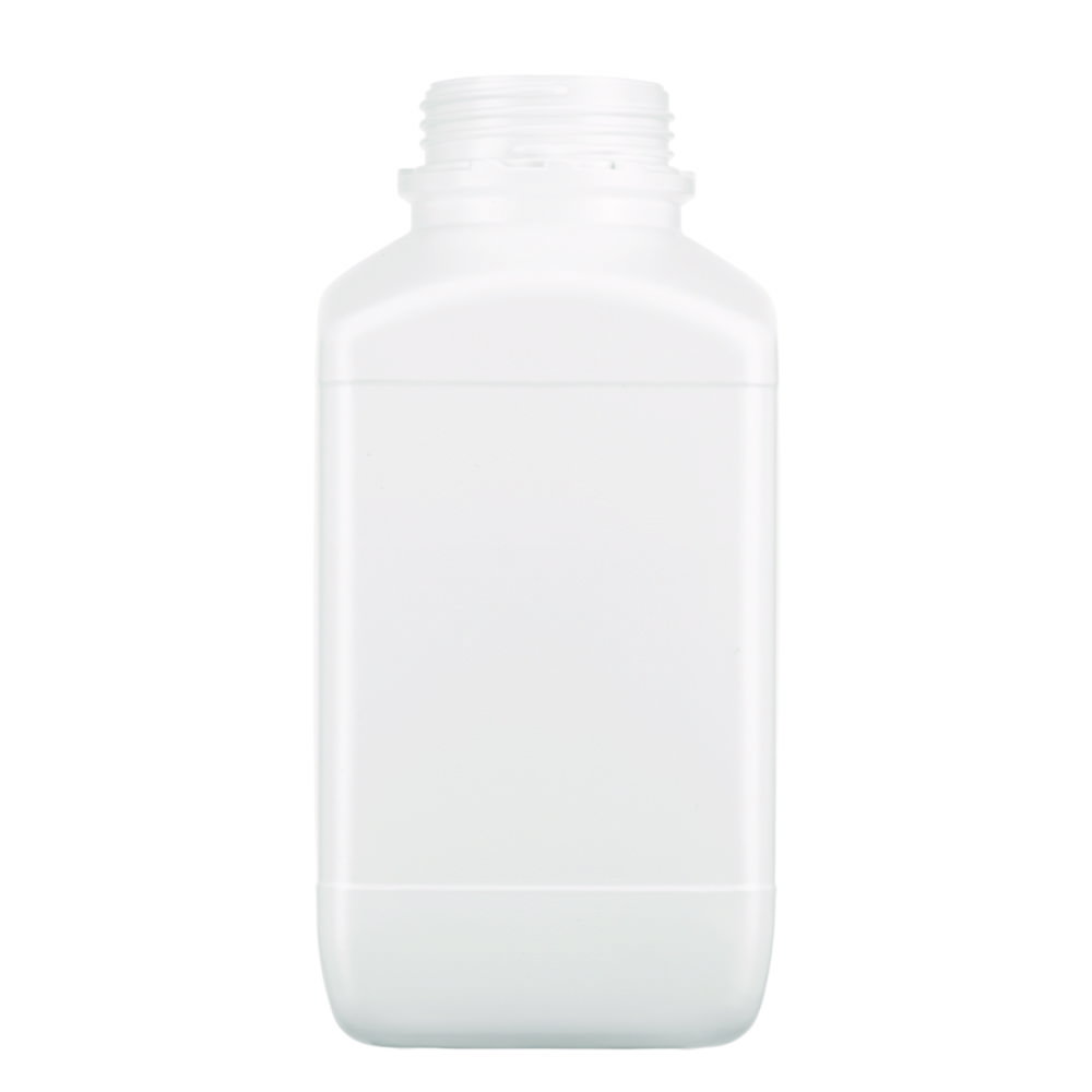 Vierkant-Chemikalien-Weithalsflaschen ohne Verschluss, HDPE