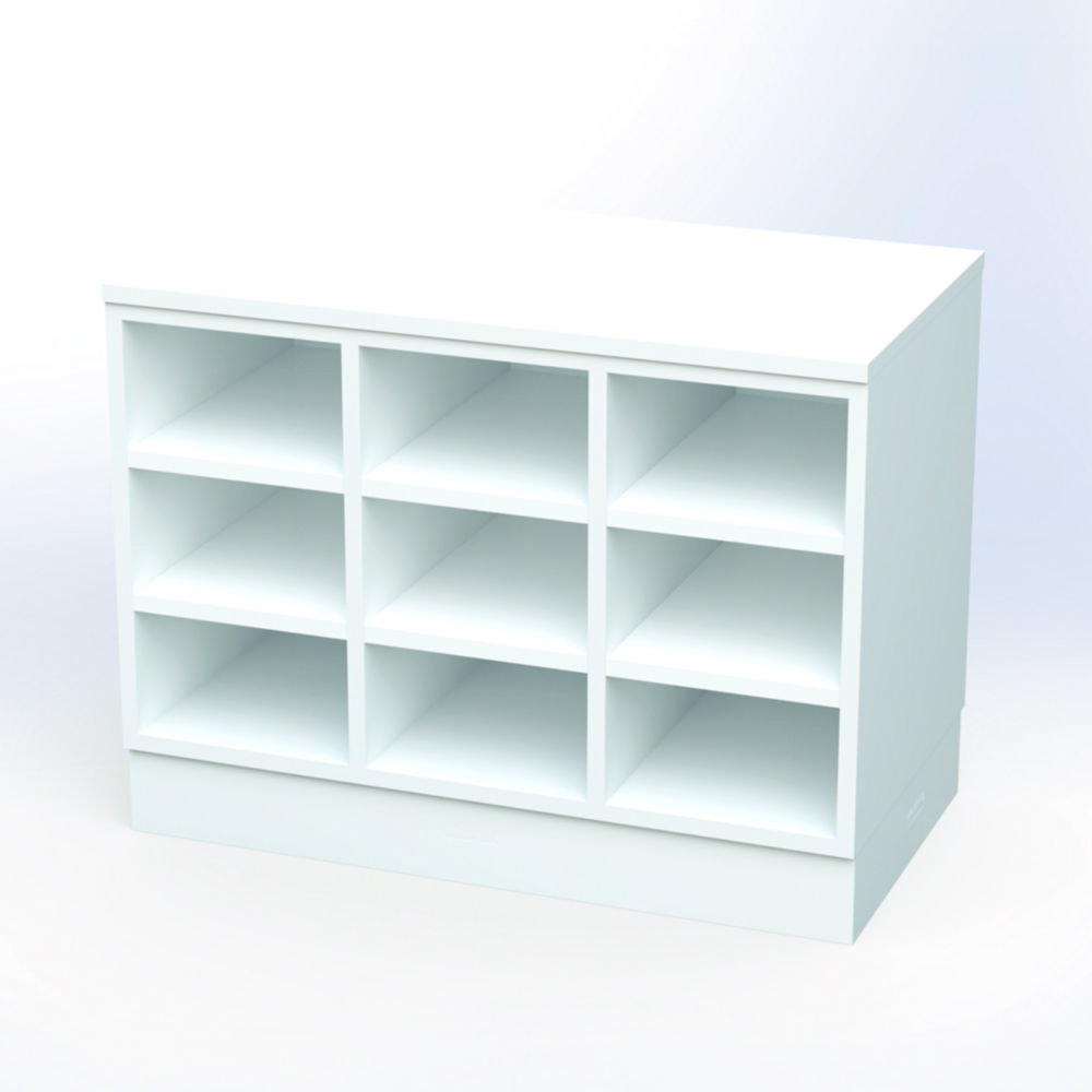 Sit-Over Bänke, Melamin, zweiseitig Nutzbar mit Melaminsockel