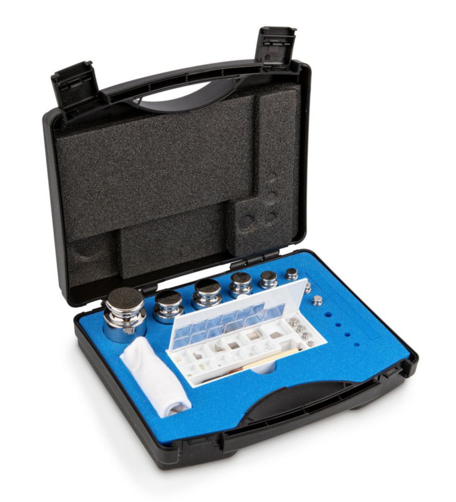 Gewichtssatz F1, 1mg...500g OIML, Edelstahl, im Kunststoff-Koffer