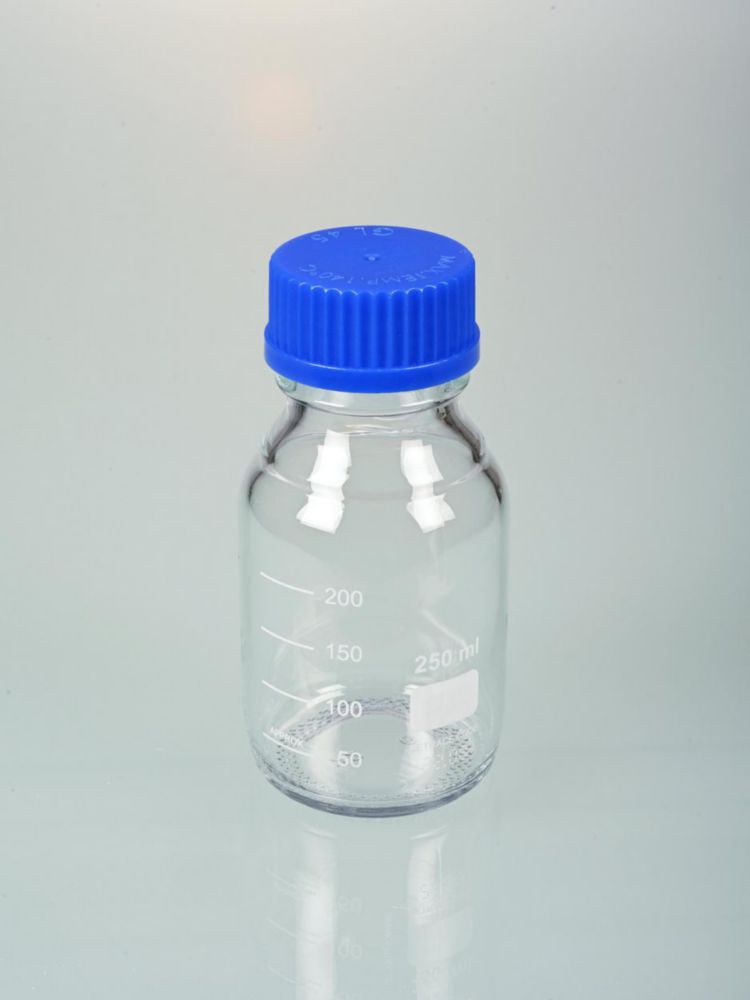 Probenflasche 250 ml Glas, mit Verschluß (GL 45) für Probensammler UniSampler