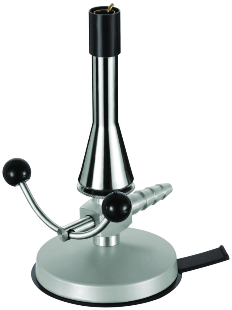 Teclubrenner für Propan Lufregulierung, Doppel-Hebelhahn, Sparflamme innen, DIN-Ausführung, DIN 30665