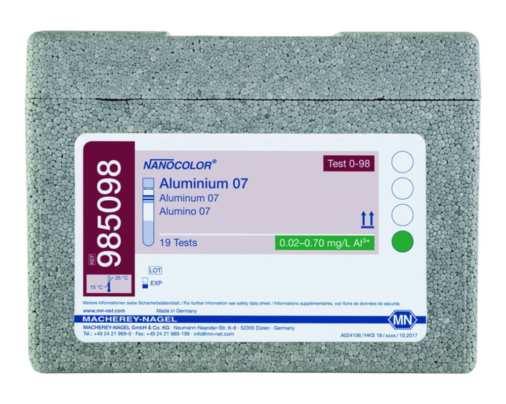 Rundküvettentests NANOCOLOR® Aluminium