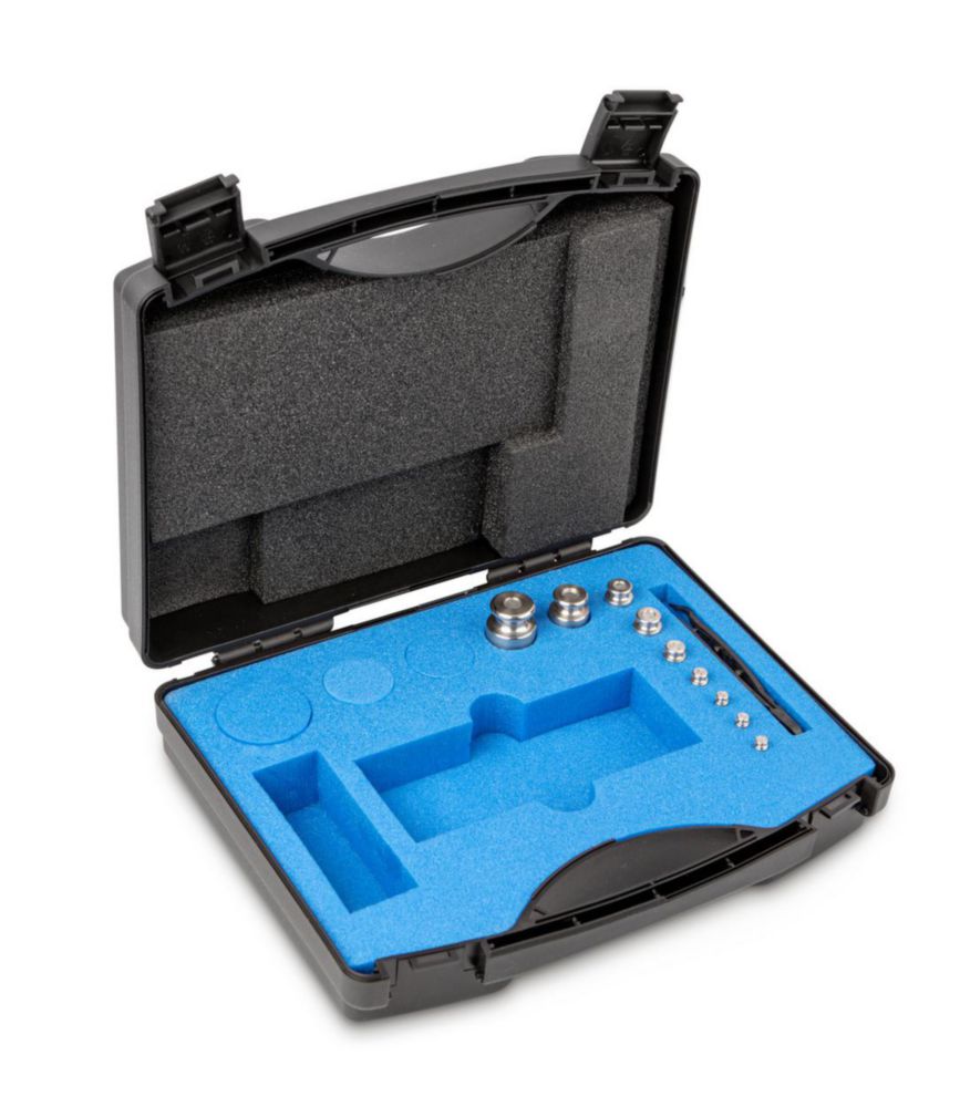 Gewichtssatz F2, 1g...100g Edelstahl, feingedreht, im Kunststoff-Koffer