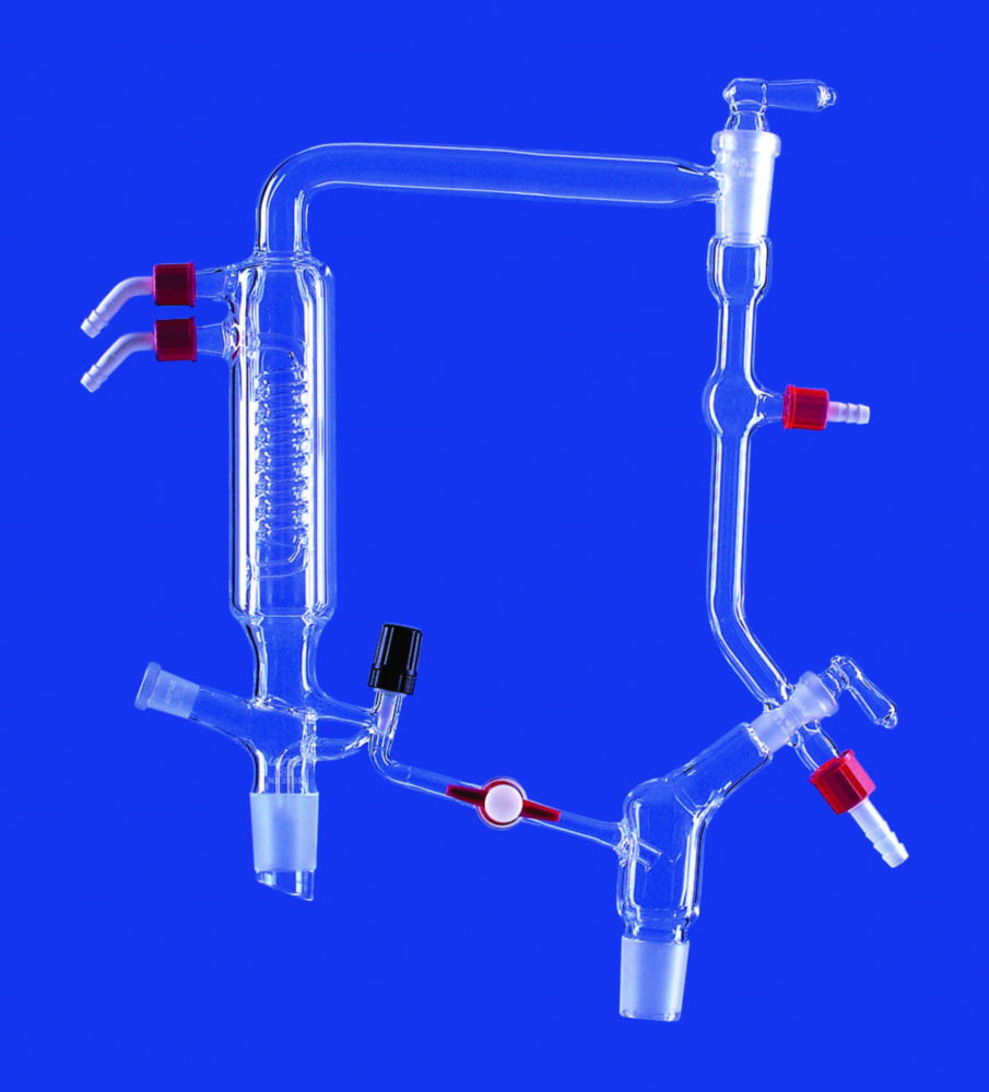 Kolonnenköpfe mit Ventilhahn, DURAN®-Rohr