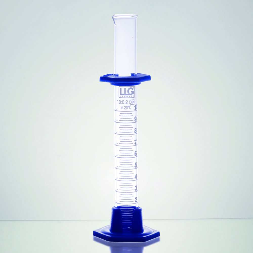 LLG-Messzylinder, Borosilikatglas 3.3, hohe Form, Klasse B