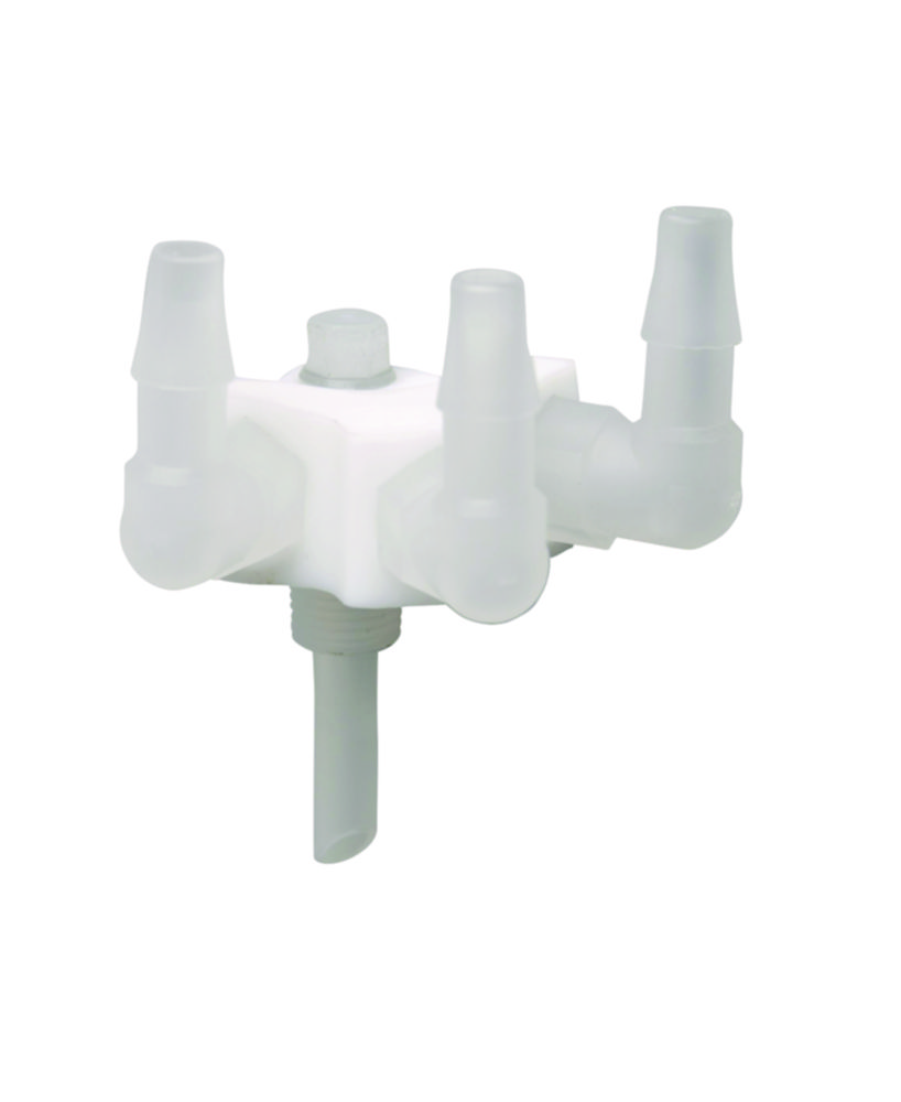 3-fach Sammler für Leak-Anschluss, seitlich, ohne Oliven