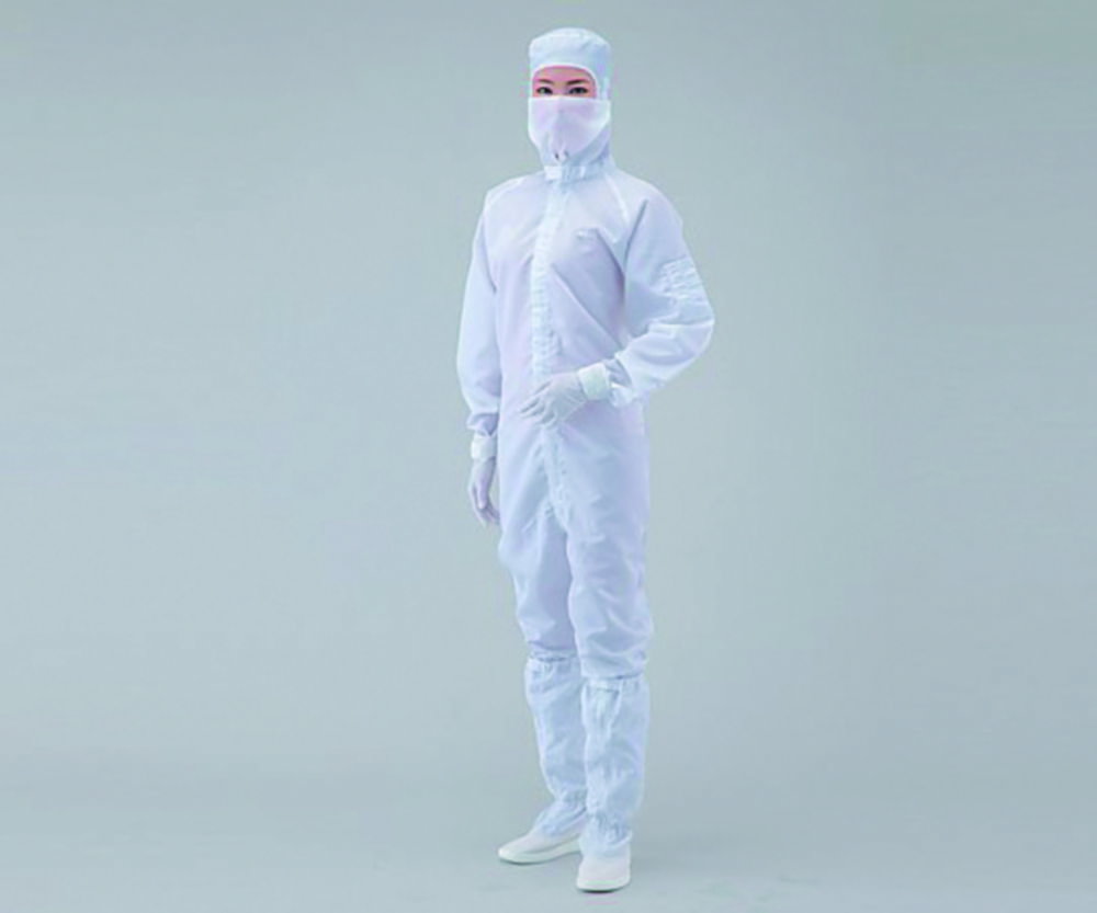 Overall für Reinraum ASPURE, Polyester, mit integrierter Haube