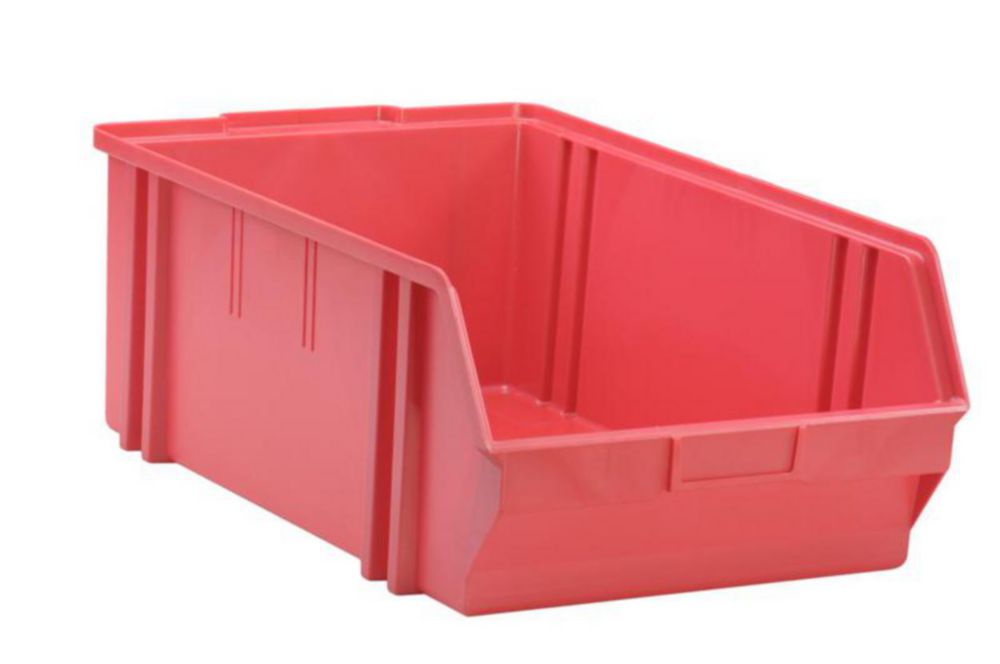 Sichtbox stapelbar, PS, rot L 490/425, B 310, H 180mm