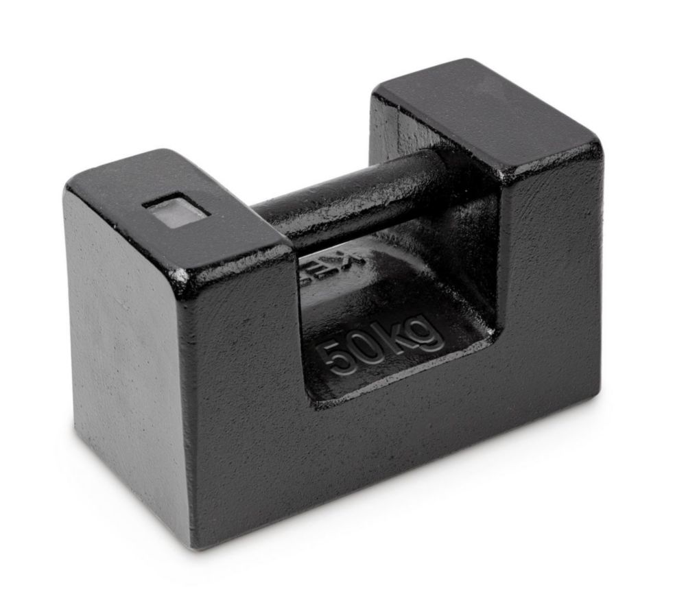 Blockgewicht M2, 50kg Gußeisen lackiert