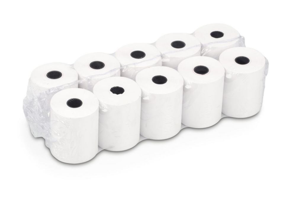 Thermo-Papierrollen 57 mm breit für Drucker YKT-01, VE=10