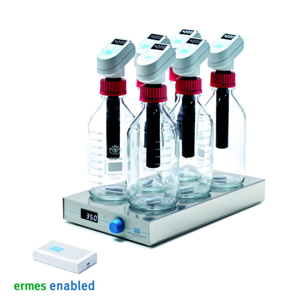 RESPIROMETRIC Sensor System 6, biologische Abbaubarkeit von Kunststoffen, mit Databox™