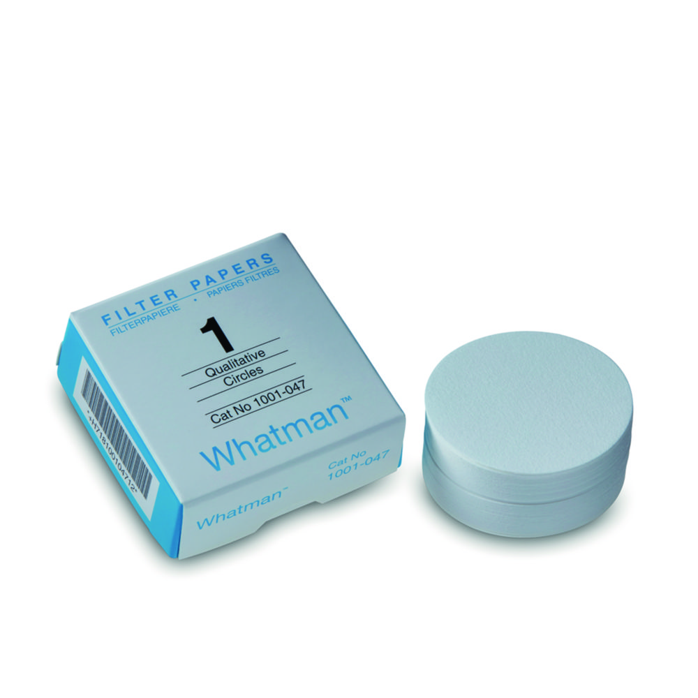 Filtrierpapiere Typ 1, qualitativ, Rundfilter und Bogen