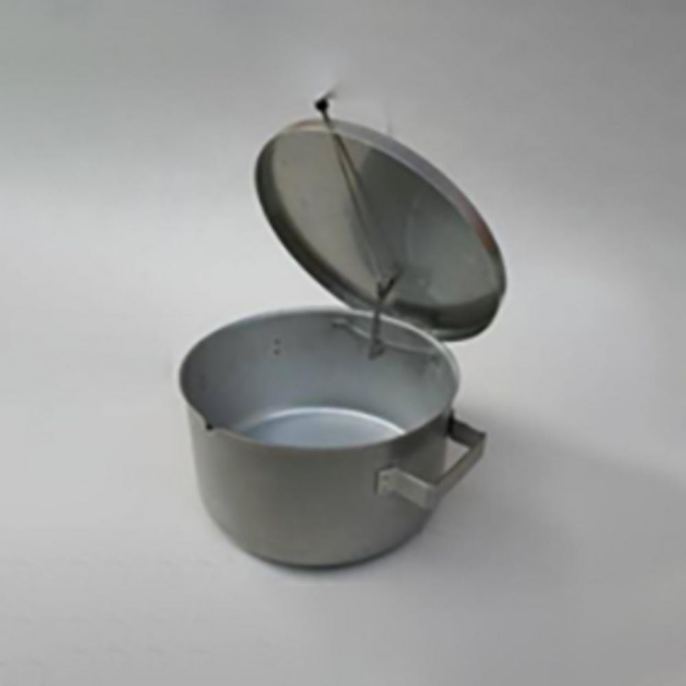 Reinigungsbehälter, Edelstahl V4A, rund