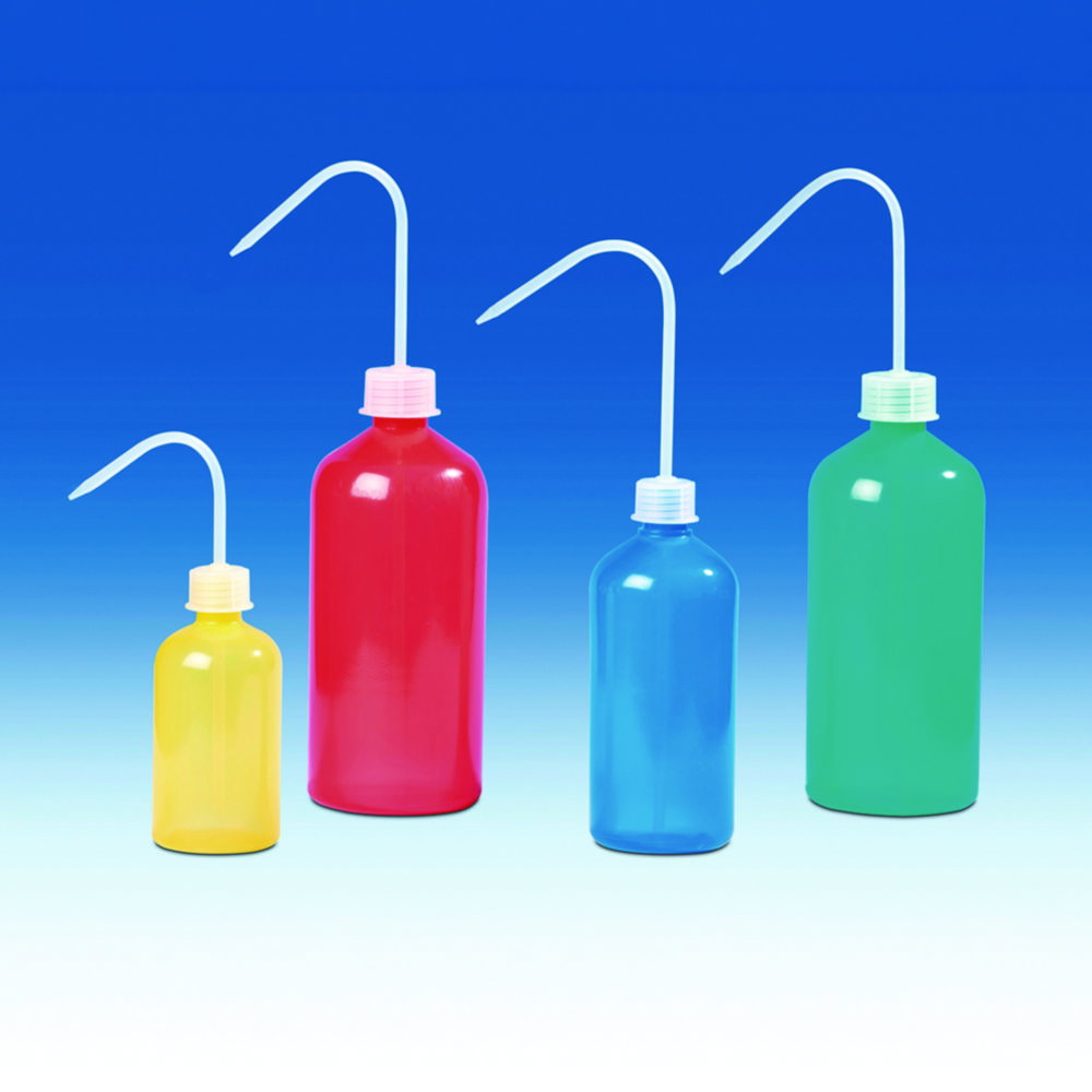 Spritzflaschen, Enghals, LDPE, farbig