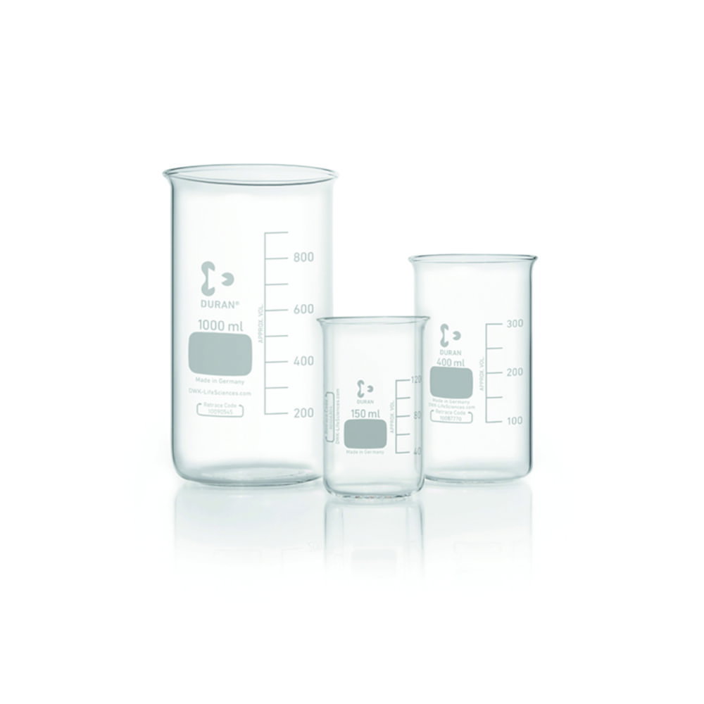 Becherglas, DURAN®, hohe Form, ohne Ausguss