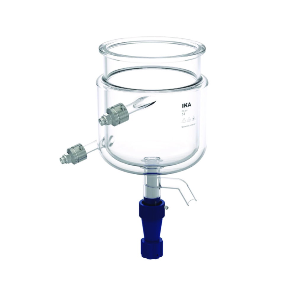 Reaktorgefäße für Laborreaktoren LR-5.ST, Borosilikatglas 3.3, mit Bodenauslass