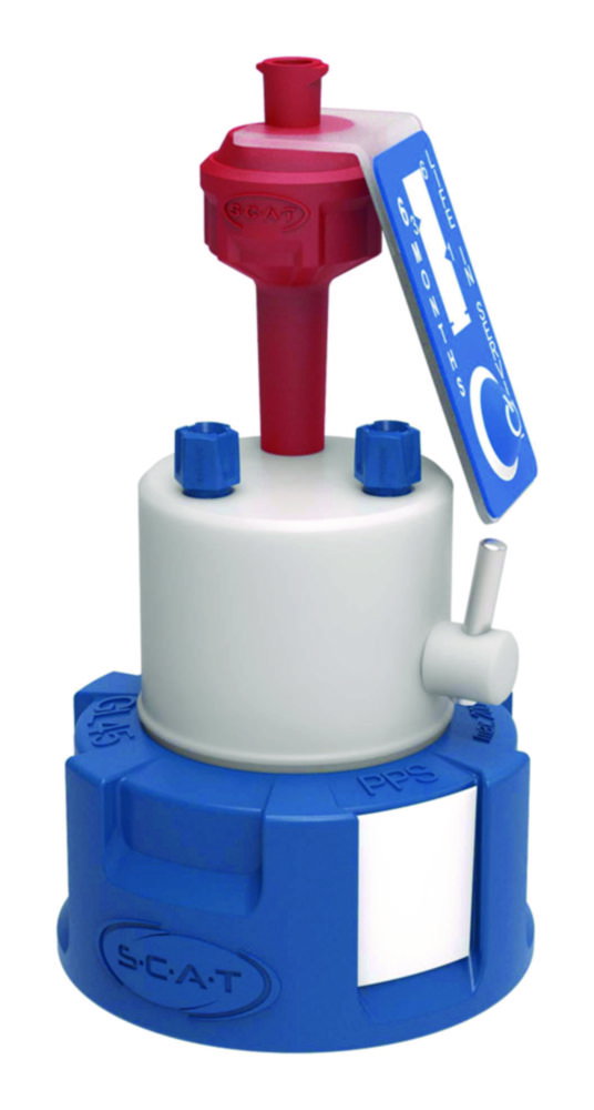 Safety Caps V2.0, GL 45, mit Absperrhahn