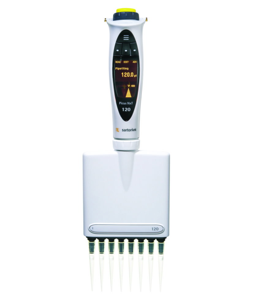 Elektronische Mehrkanal-Pipette Picus® / Picus® NxT | Volumen: 50 ... 1.200 µl, Teilung: 1.00 µl, Richtigkeit: 0,50 ± R%