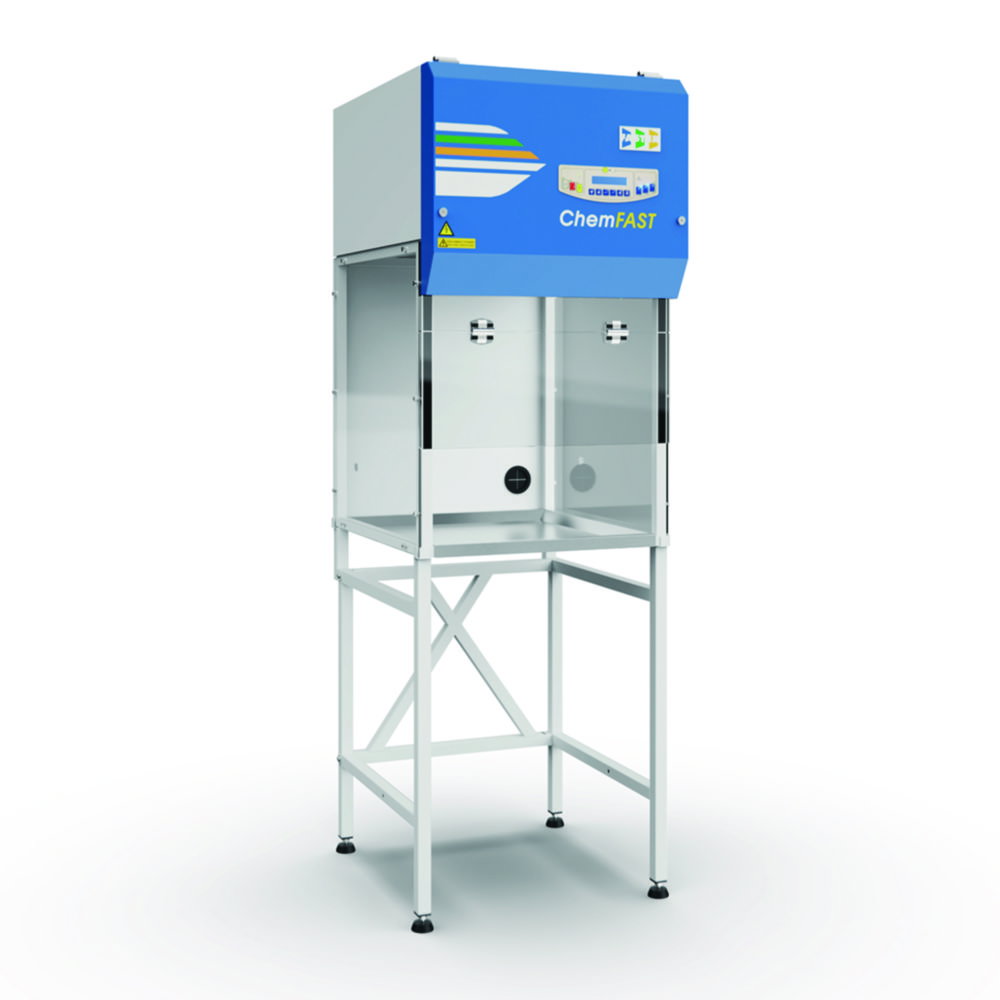 Chemikalien-Laborabzug ChemFAST Elite, mit PVC-Arbeitsfläche