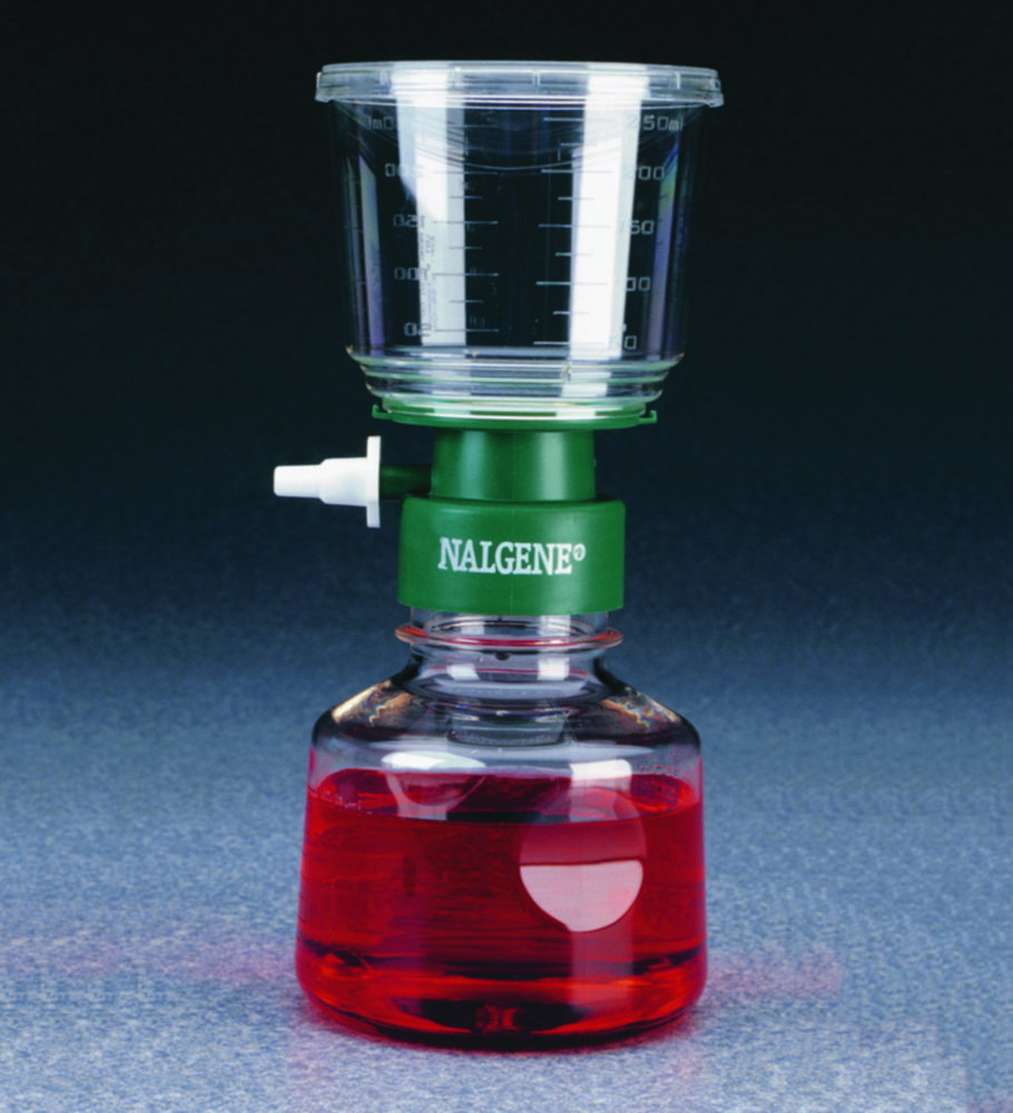 Filtereinheiten Nalgene™ Rapid-Flow™, Cellulosenitrat-Membran, steril, mit schwarzem Gitter