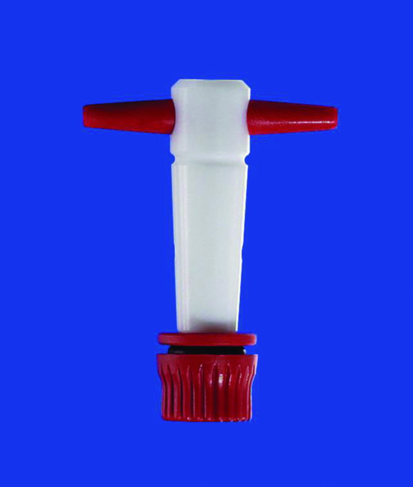 Einweg-Kegelhähne, mit PTFE-Küken, Borosilikatglas 3.3