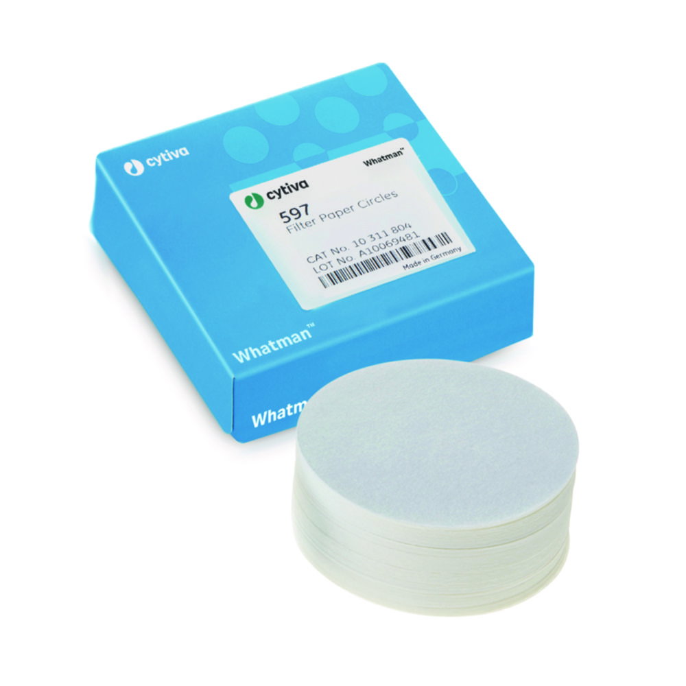 Filtrierpapiere Sorte 597, qualitativ, Rundfilter und Bogen
