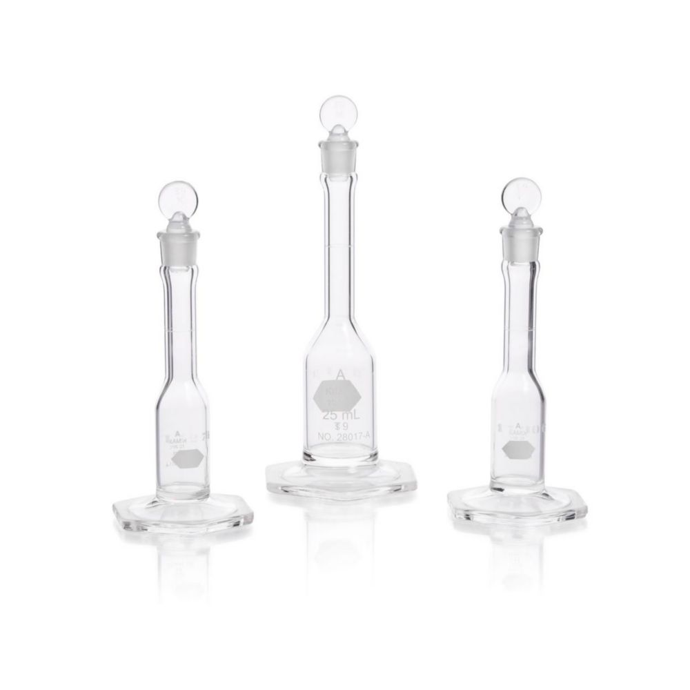 Mikrokolben 10 ml, Kl.A mit Glas-Pennyhead-Stopfen, Sechskant-Fuß, VE=6