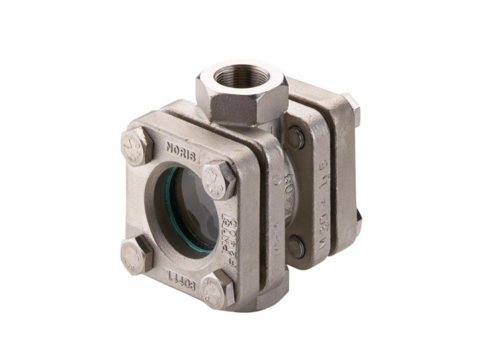 Schauglas für -100 ... +280 °C PN16/Class 230 mit 2 Anschlüssen M30 x 1,5 außen