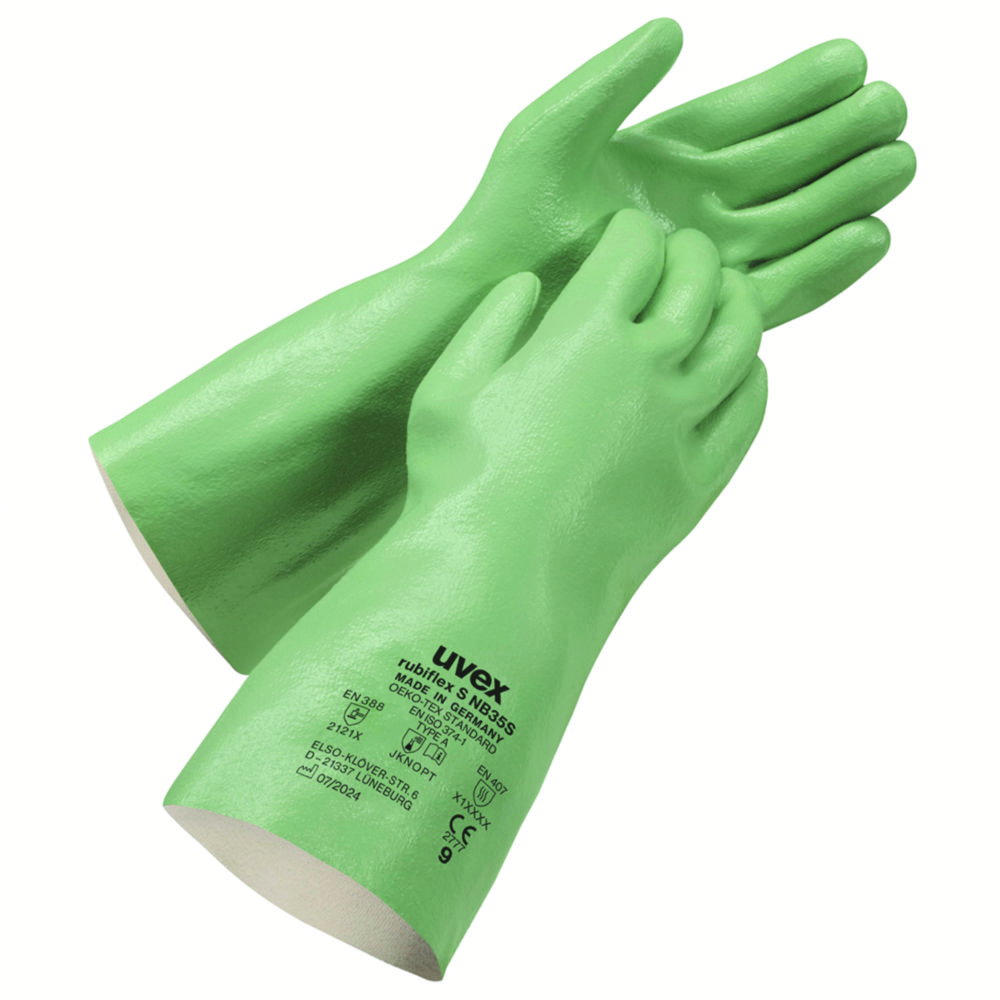 Chemikalienschutzhandschuh uvex rubiflex S, NBR